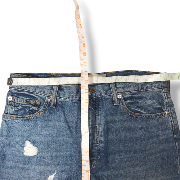 NWOT Everlane The Summer Slouch Button Fly Crop Jeans Sz. 27x25 Tularosa Blue - Picture 12 of 14